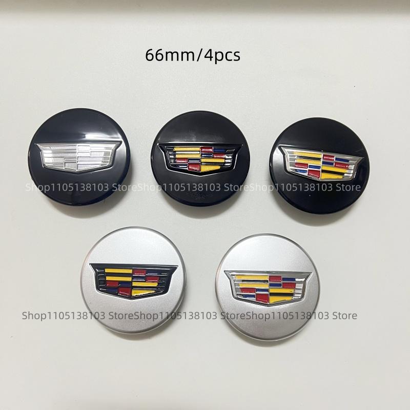 4pcs 66mm Wheel Center Hub Cover Caps Accessories for Cadillac XT5 XT6 CT5 CT6 XTS CT4 Auto Tire Emblem Car Styling OEM 9597375