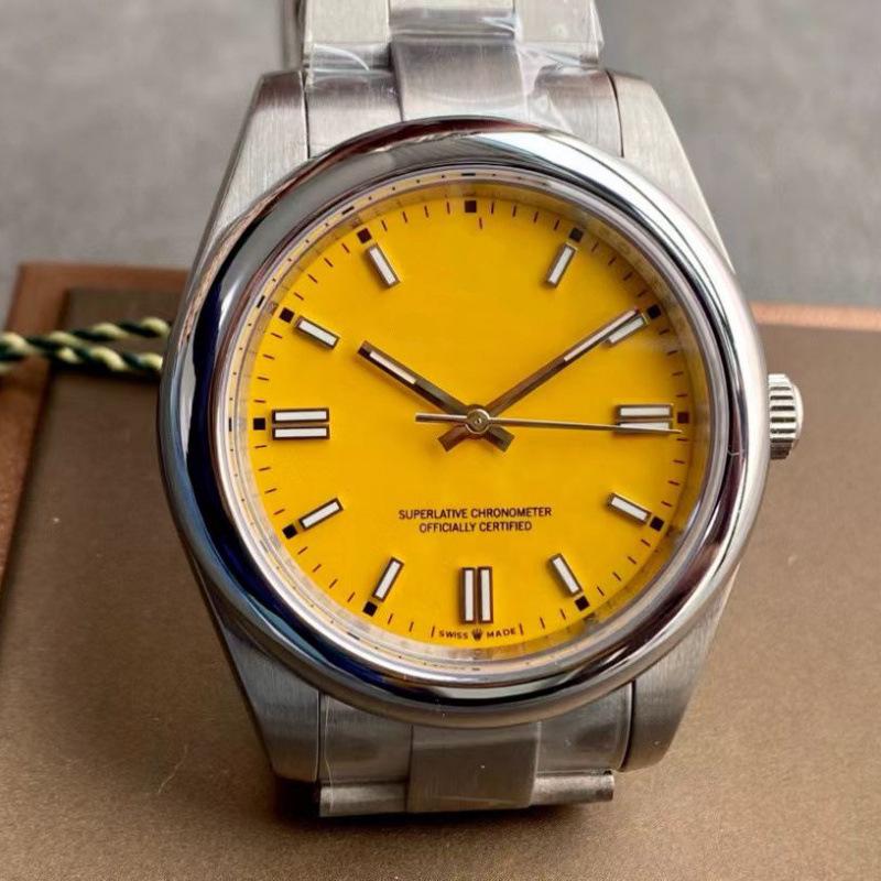 Orologio da uomo Rolex Oyster Perpetual 41mm - Acciaio Inossidabile 316, Luminoso, Impermeabile, Completamente Automatico.