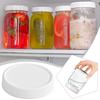 16 Pezzi 86mm Coperchio in Plastica PP per Vaso Mason a Bocca Larga Coperchio Ermetico a Tenuta Stagna Coperchio con Beccuccio Buona Tenuta Strumento da Cucina Gadget