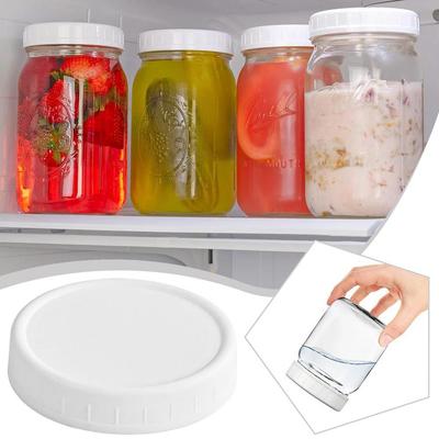 16 Stück 86mm PP-Kunststoff Einmachglasdeckel für Weithalsglas Auslaufsichere Dichtung Flaschenabdeckung Ausgießerdeckel Gute Dichtung Küchenwerkzeug Gadget