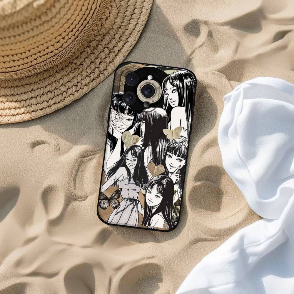 Anime Junji Ito Terror Horror Phone Case For IPhone 17 16 15 14 13 12 11 PRO MAX PLUS Mini TPU Soft To Skin-friendly Case