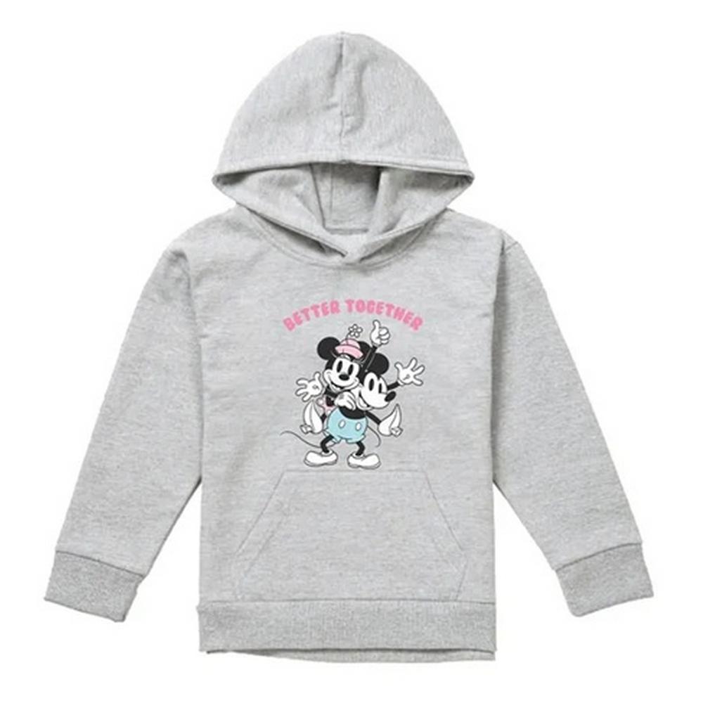 Disney Childrens/Kids Better Together Mickey & Minnie Mouse Heather Pullover Hoodie
