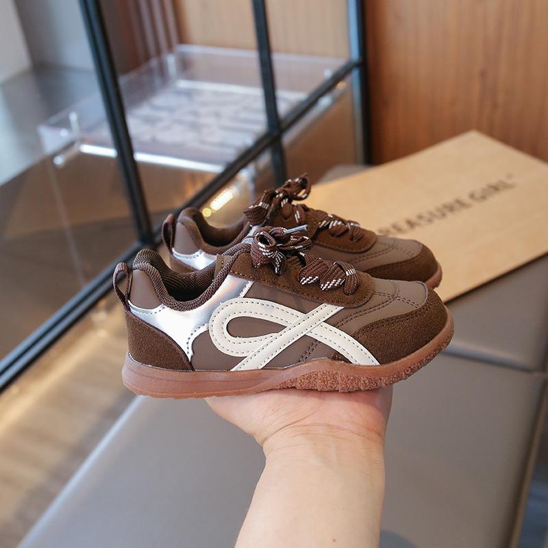 Girls' shoes Children's moral training shoes Soft-soled sports board shoes 2025 Spring and Autumn New Boys' Forrest Gump Shoes