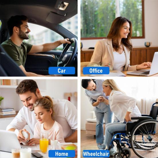 U-shaped Gel Seat Cushion Pain Relief Large Size Ergonomic Design Lumbar Support