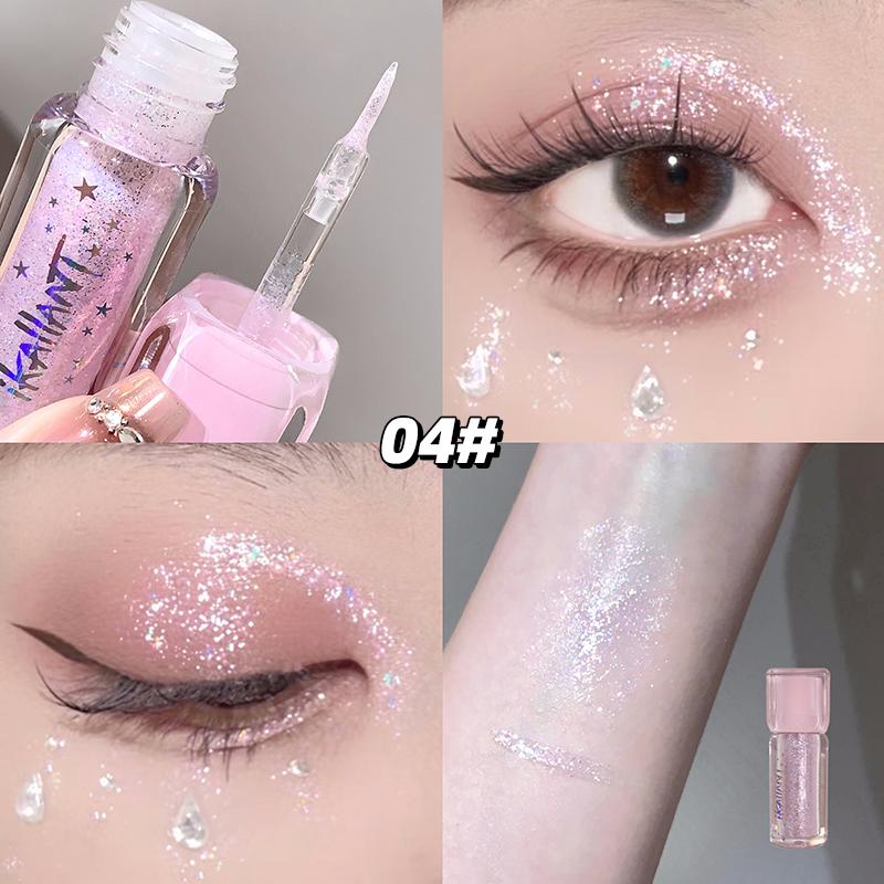 Sparkling Eyeshadow Liquid Pearlescent Fine Shimmer Delicate Highlight Brightens Eyeshadow Makeup