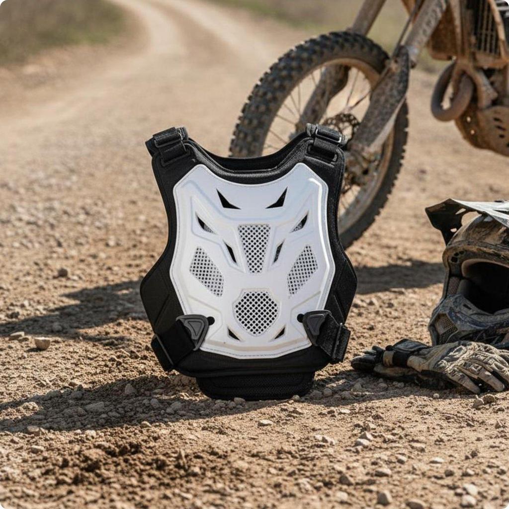 Motocross Vest DropResistant Motorcycle Chest Protector Impact Absorbing for Riders,