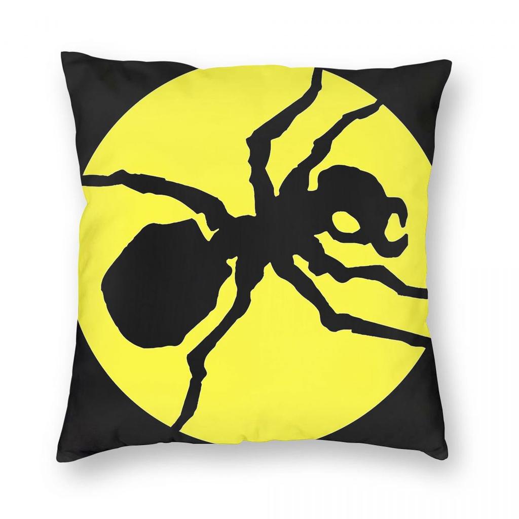 Techno Rave Ant Square Pillowcase Polyester Linen Velvet Pattern Zip Decorative Pillow Case Bed Cushion Cover Wholesale