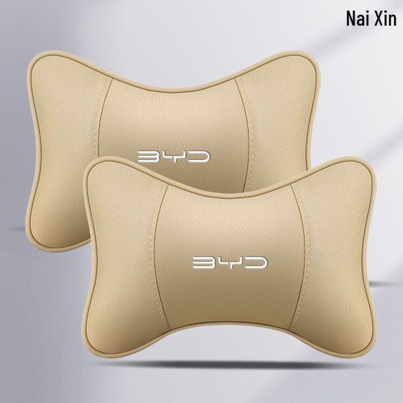 Compatible with New BYD Car Neck Pillow and Lumbar Support for Qin, Song Plus Dmi, Han, Tang, Yuan EV, and Dolphin Seal Models