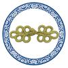 1pair Gold Wire Five Leaves Buckles Secure Durable Fasteners for Neat Clothing