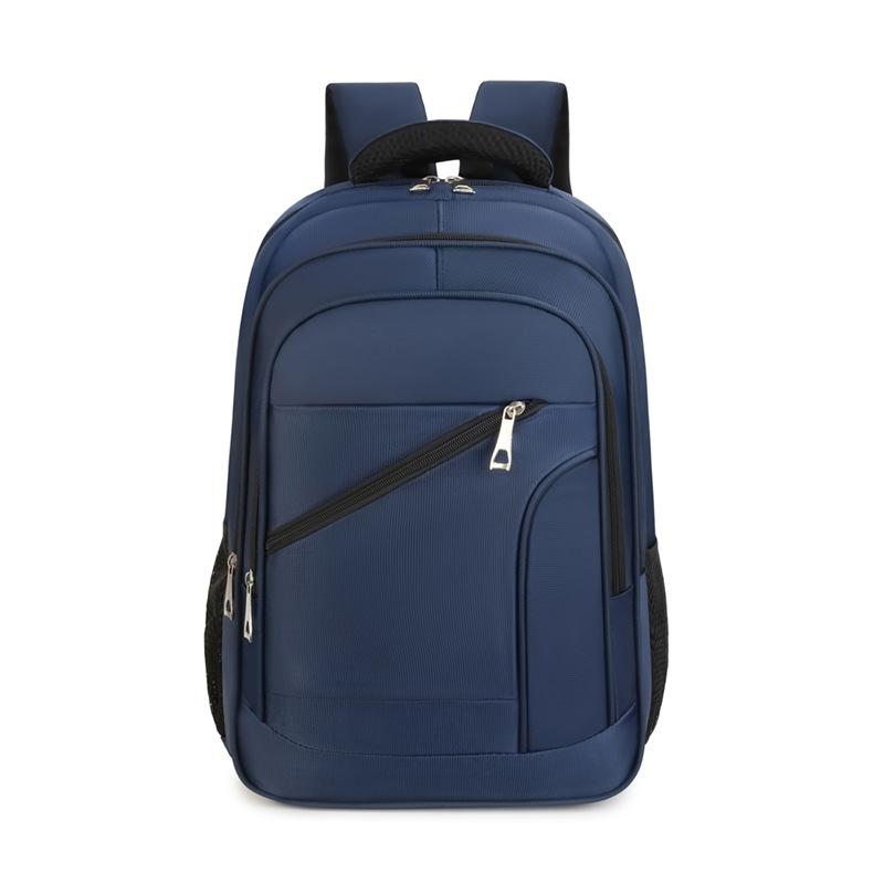 

2 New large-capacity casual backpack, high school college student schoolbag, laptop bag 6 inches синій