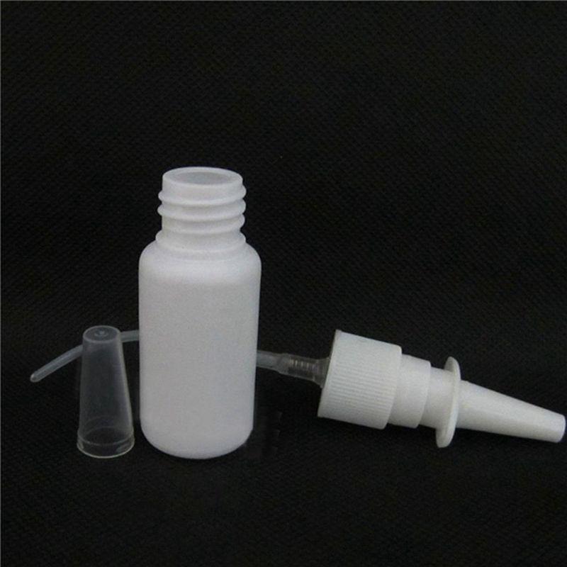 A84X-200Pcs 10Ml Spray Bottle Refillable Plastic Mist Nose Nasal Sprayer