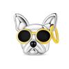 New 925 Silver Lucky Zoo Cat Dog Rabbit Fox Charms Bead For Women Fit Bracelet DIY Birthday Party Jewelry Gift