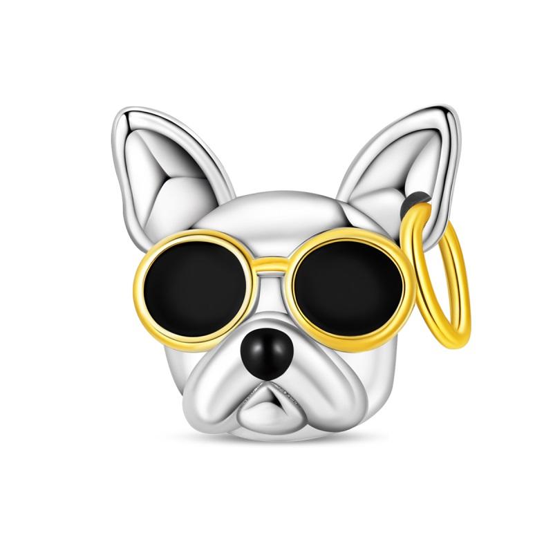 New 925 Silver Lucky Zoo Cat Dog Rabbit Fox Charms Bead For Women Fit Bracelet DIY Birthday Party Jewelry Gift