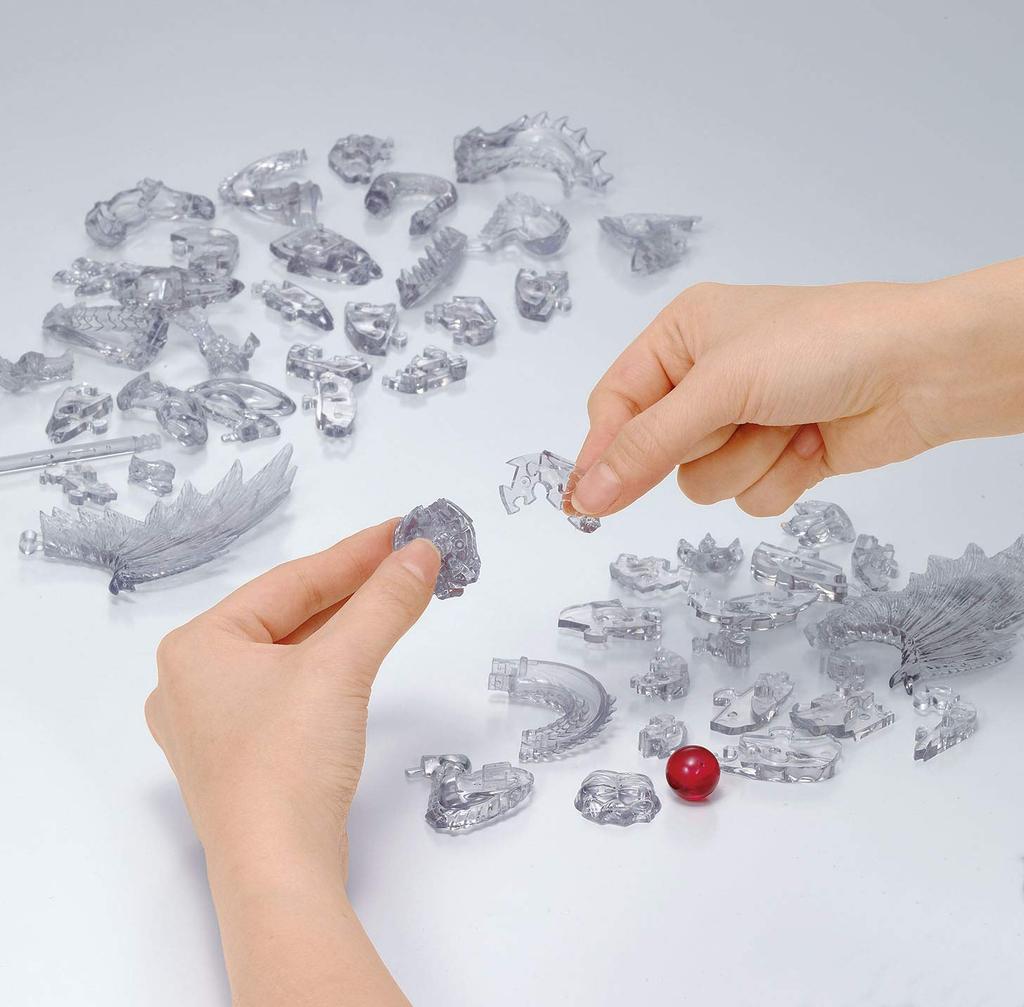 BEVERLY 56 Piece Crystal Puzzle Black Dragon