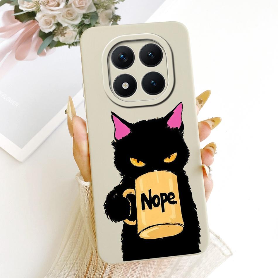 For Xiaomi Redmi Note 15 Pro+ 15Pro 5G Cute Cat Flower Cartoon Phone Case For Redmi Note 15 Pro Plus 5G Soft Silicone Bumpers