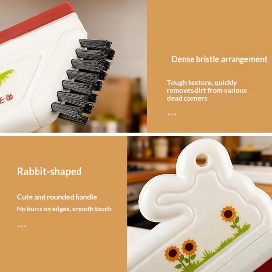 Glass Wiper Rabbit Sunflower Design Scraper with Thickened Soft Scraper Strip Countertops Glass Sinks Water Stain Remover Tool