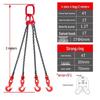 4-Ton 4-Leg 2-Meter Rotating Lifting Chain Sling Hook