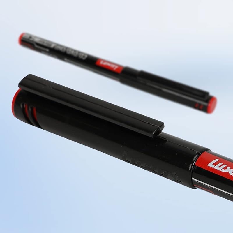 Luxor Cd/Dvd/Ohp Marker In Vibrant Red, Pack Of 10, Perfect For Colorful And Long-Lasting Markings On Various Surfaces
