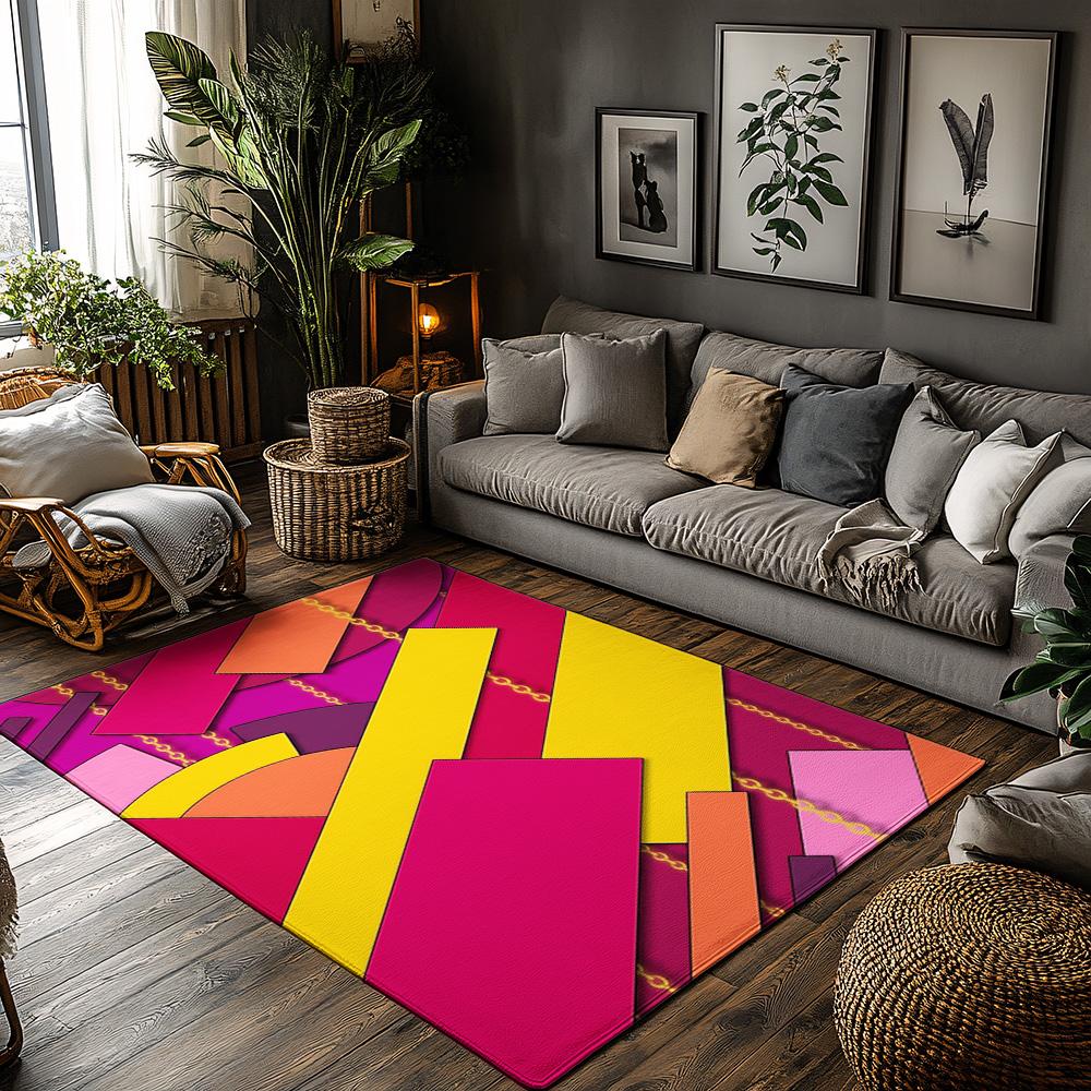 

Cozy Area Rug Non Slip Washable Indoor Outdoor Floor Mat Living Room Bedroom Home Decor Modern Abstract Pattern Rugs 60x90cm