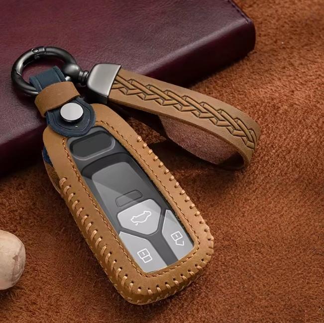 Durable Car Remote Key Case Cover Shell For  A4 B9 A5 A6 8S 8W Q5 Q7 4M S4 S5 S7 TT TTS TFSI RS Protector Fob Keyless