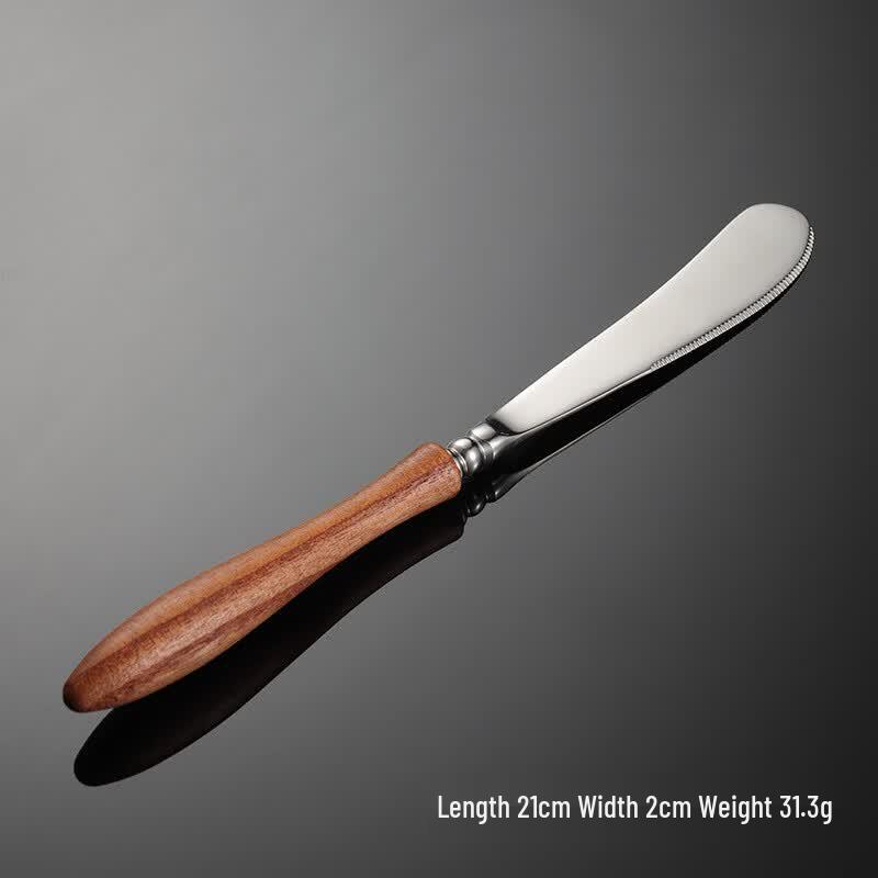 

Qianxing Light Luxury Stainless Steel Toon Wood Handle Cutlery