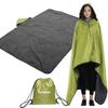 DUKUSEEK Camping Large 300GSM Fleece 210D Cold and Compact Travel Park Picnic Disaster Preparedness Outdoor Blanket for Car and Travel Blanket,