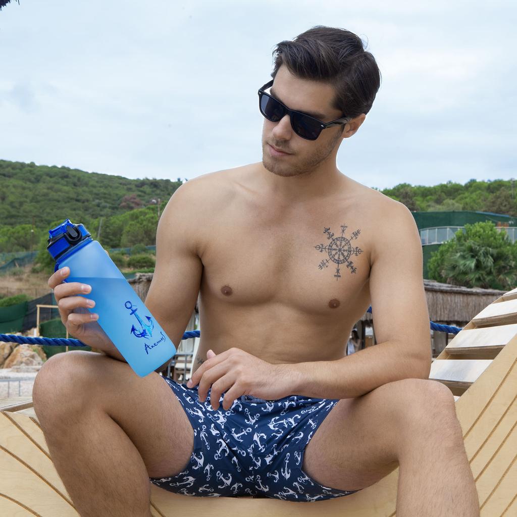 Anemoss Anchor Tritan Water Bottle 1000 Ml / 33.8 Oz