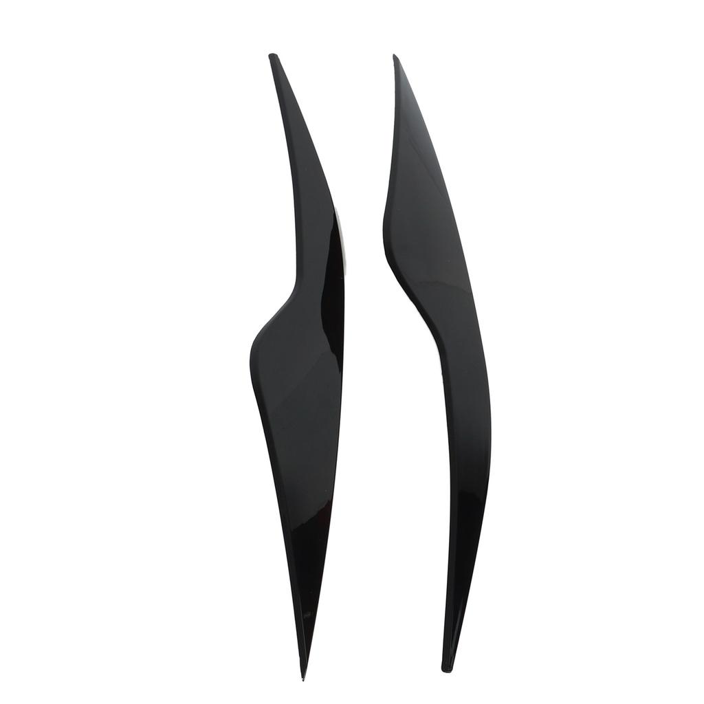 2 Pcs Headlight Eyebrow Front Left Right Light Eyelid Trim Cover Replacement for Ford Focus MK2 2008‑2011