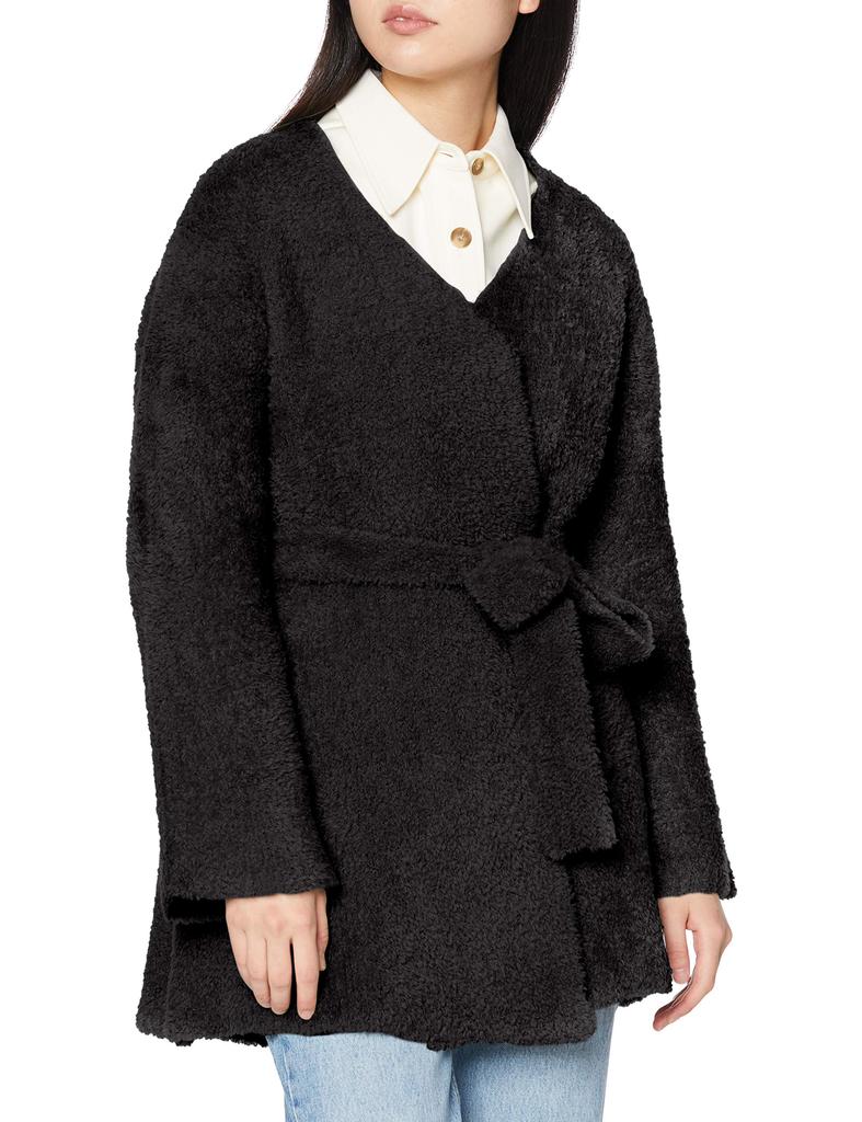 Mira Owen Long Knit Size 0 Women's Fur-Look Gown, 09WNC205005, Black,