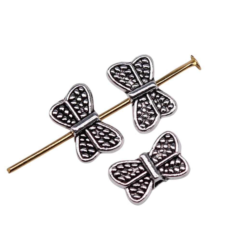 Angel Wing Beads Spacer Small Hole Butterfly Charms For Spiritual Jewelry