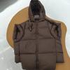 Solid Color Vest Women's Loose Autumn and Winter New Fashion Down Vest Stand-up Collar Large Version Vest Jacket