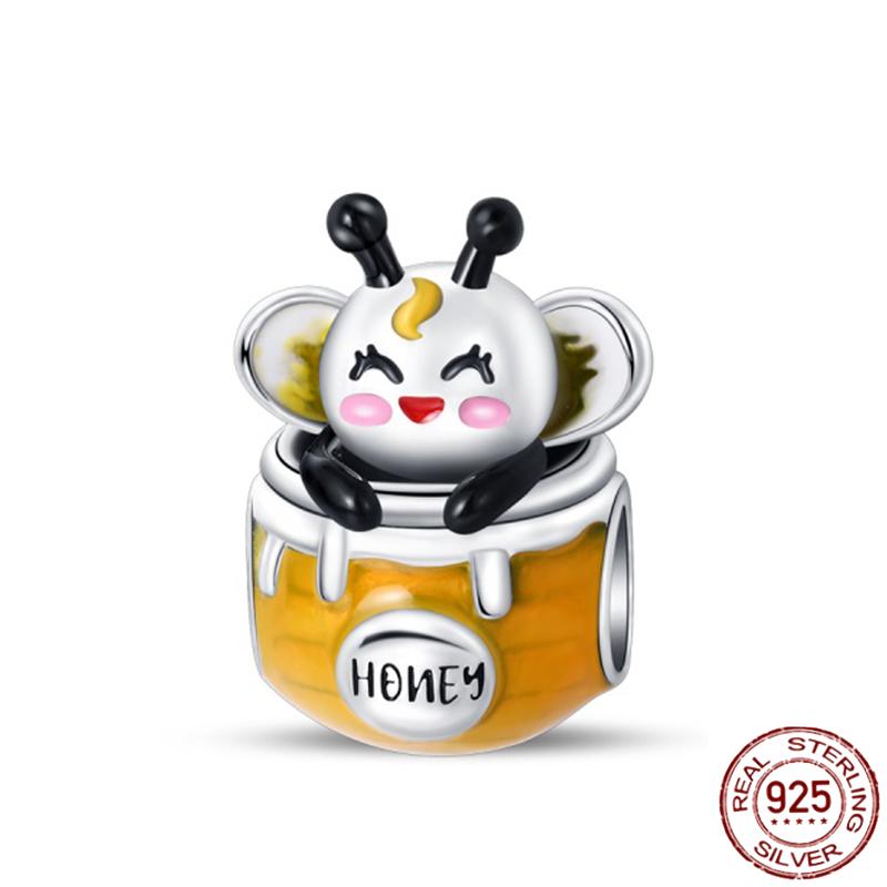 Copper Autumn Brown Music Squirrel Scarecrow Pumpkin Maple Leaves Charm Bead Women'S Bracelets Diy Jewelry Gift