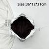 New Canvas Material Tote Bag Large Capacity Korean Style Shoulder Handbag Star Rhinestone Shopping Tote Bag Commute