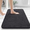 Homaxy Chenille Plain Hairy TPR Material Door Mat Indoor Non Slip Door Mat Dirt Trap Absorbent Mat Absorbs Water Bathroom Mat