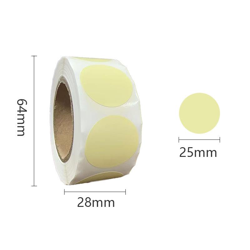 Colored Writable Round Sealing Stickers: Blank Adhesive Labels On a Roll for Color-Coded Dot Marking and Numbering.