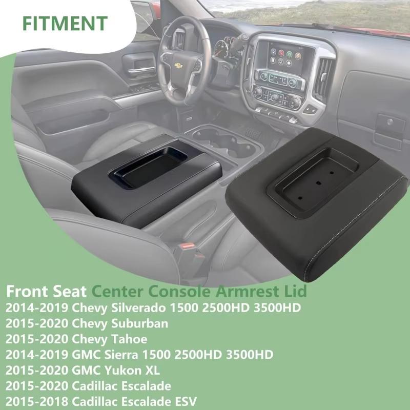 22881398 Front Seat Center Console Armrest Lid For 2014-19 Chevrolet Silverado Suburban Tahoe Sierra Yukon XL Cadillac Escalade