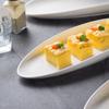 Japanese Ceramic Sushi Plate Sashimi Plate Premium Long Plate Restaurant Hotel Cake Dim Sum Plate Skewers Plate