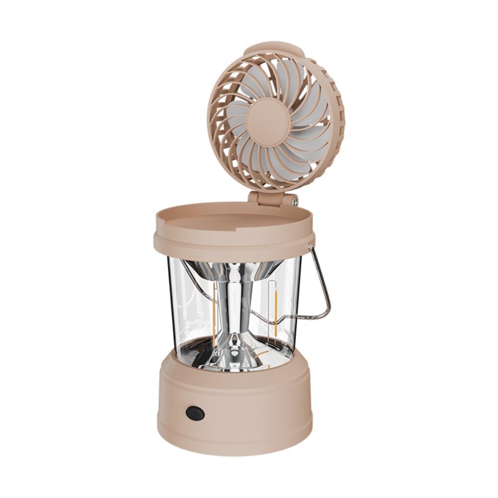 Foldable LED Fan Lantern Strong Light Portable Electric Fan Outdoor Activities LED Fan Lantern