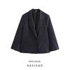 Kaslead New Arrival Women's Clothing Fashion Style Fashion Minimalist Pinstripe Loose Suit Jacket 1255819