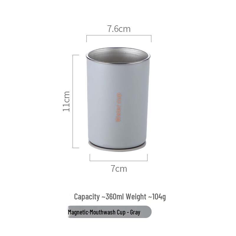 Cmaos Magnetic Toothbrush Holder & Mouthwash Cup