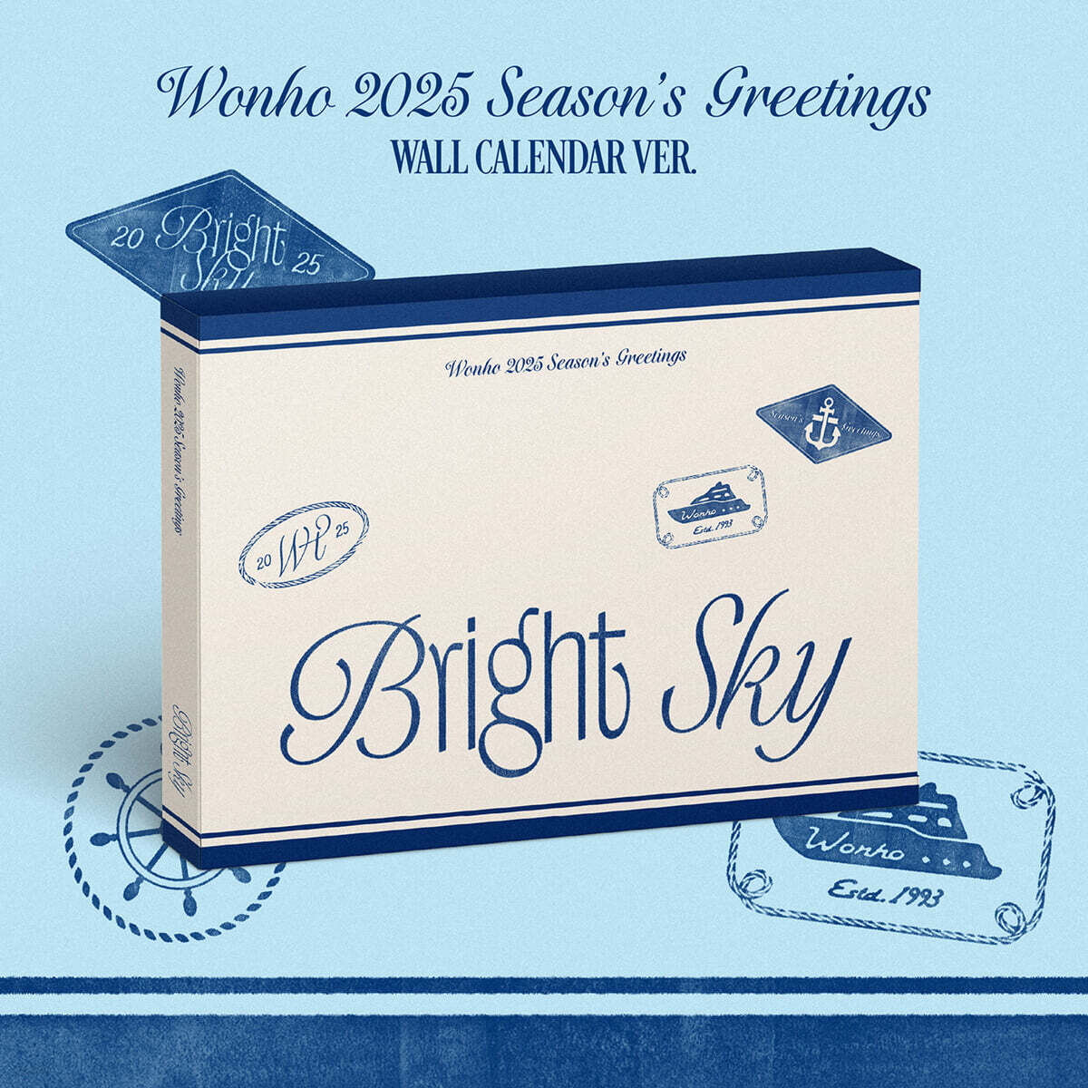 

Wonho (WONHO) 2025 Season’s Greetings [Bright Sky][WALL CALENDAR VER.]