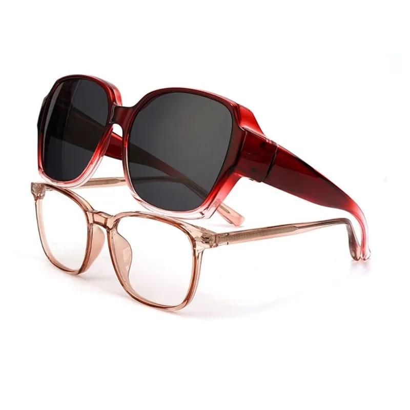 Bai Fen Bai Electronic 3C Men's Orange Square Shades Uv400 Goggles For Wo Glasses Cover Driving Polarized Sunglasses Fit Over Glasses Wrap Around Sunglasses