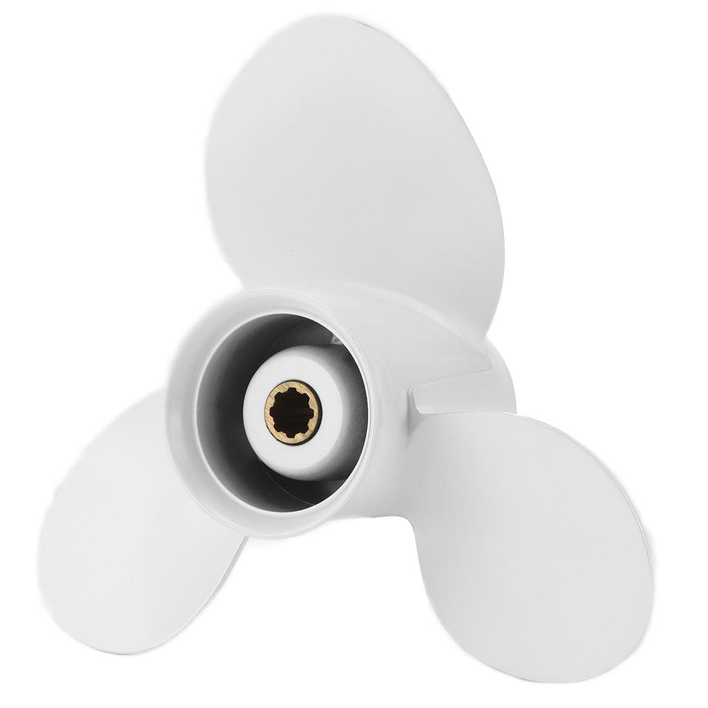 Outboard Propeller 3 Blades 9 1 4in Diameter 9in Pitch Aluminium Alloy Replacement for YAMAHA Engines 9.9‑15HP
