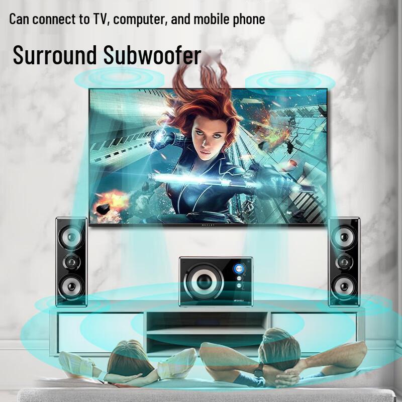 SANSUI GS-6000 Hi-Fi Home Desktop Speaker System CN Plug (adapter Included)