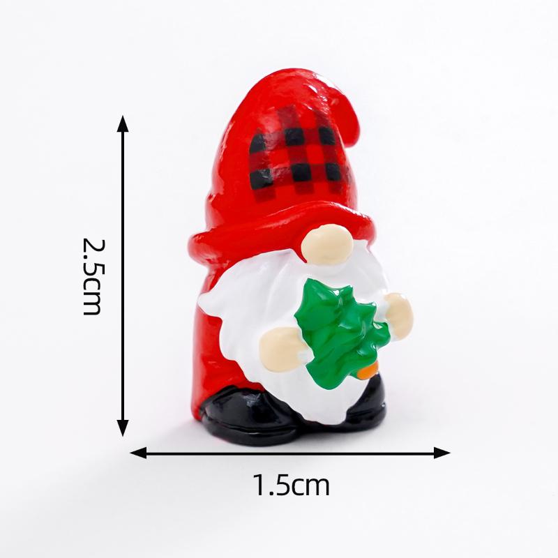 5Pcs Multicolor Mini Gnome Figurines Resin Micro Landscape Garden Elf Painted Home Decoration Desktop Easter Decora