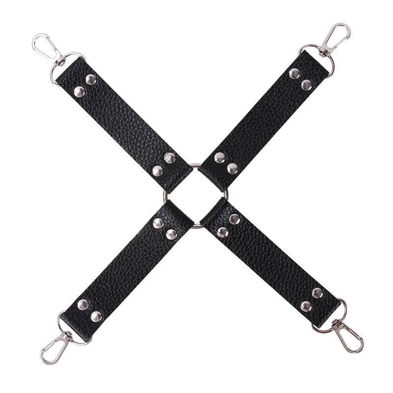 SM Restraint Set: Bed Binding Cross Handcuffs & Foot Cuffs