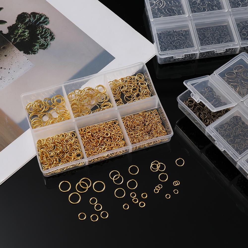 1Set Mixed Size Open Jump Rings Split Rings Jewelry Making Kit For DIY Bracelet Necklace Jewelry Making Accessories Supplies