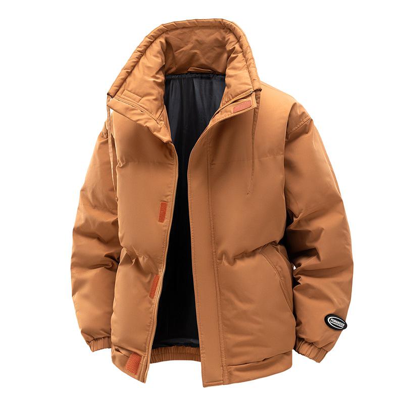 Men s Trendy Winter Puffer Jacket: Windproof, Warm, Versatile Stand Collar Coat 2XL (70-78kg)