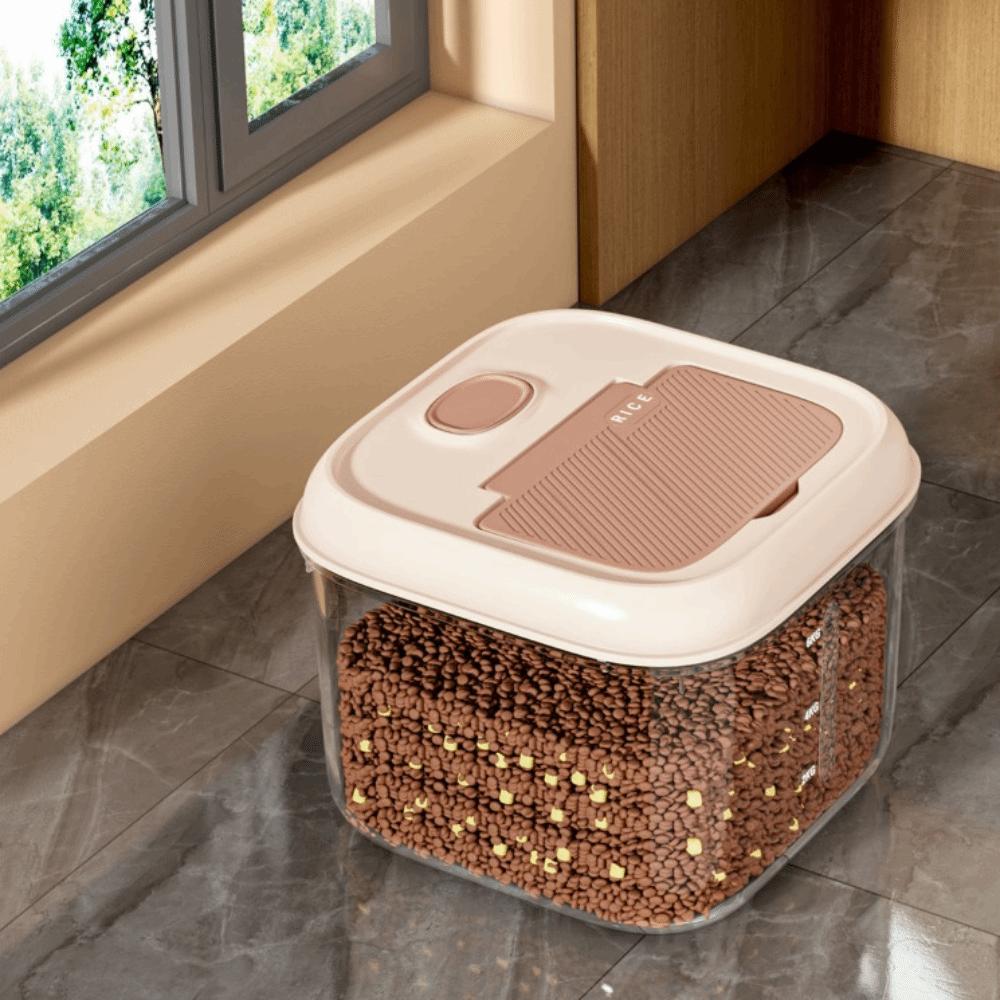 Sealed Moisture Proof Storage Box Bug Resistant Transparent Rice Barrel Food Storage Box Moisture-proof Food Storage Container 28x28x15CM