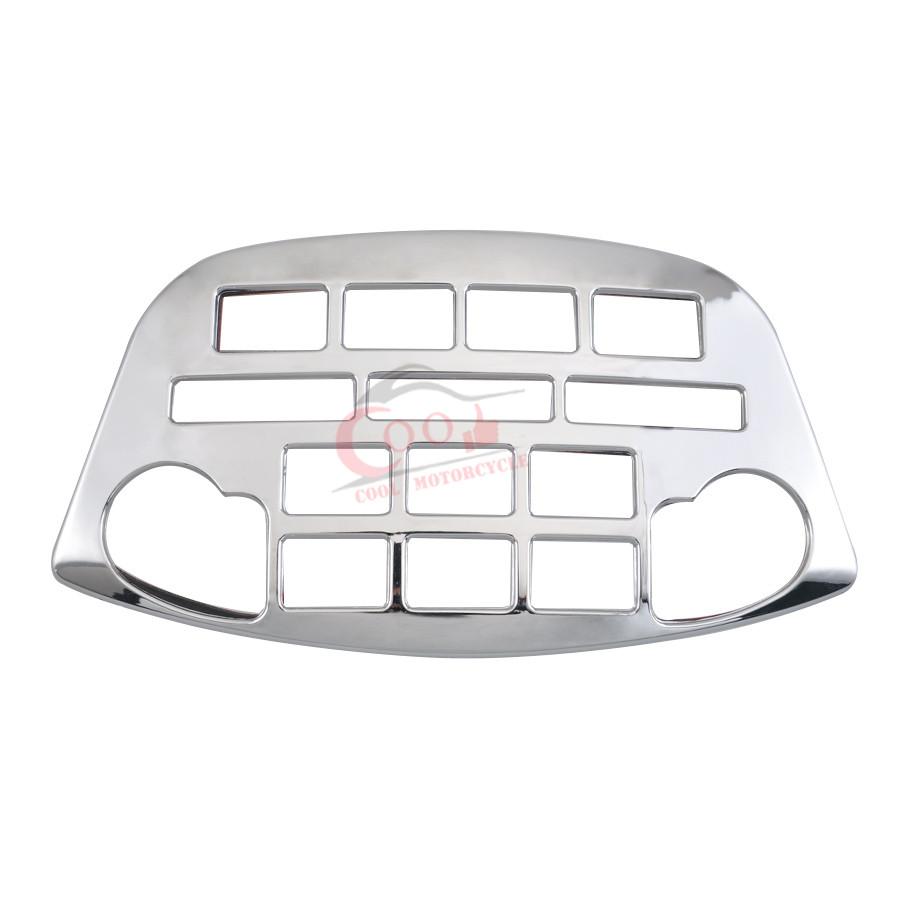 Motorcycle Accessory Chrome Fairing Trim Radio Accent Panel Trim Cover For Honda Gold Wing 1800 GL1800 2001-2011 ABS Plastic